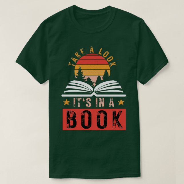 T-shirt Regardez son livre (Design devant)