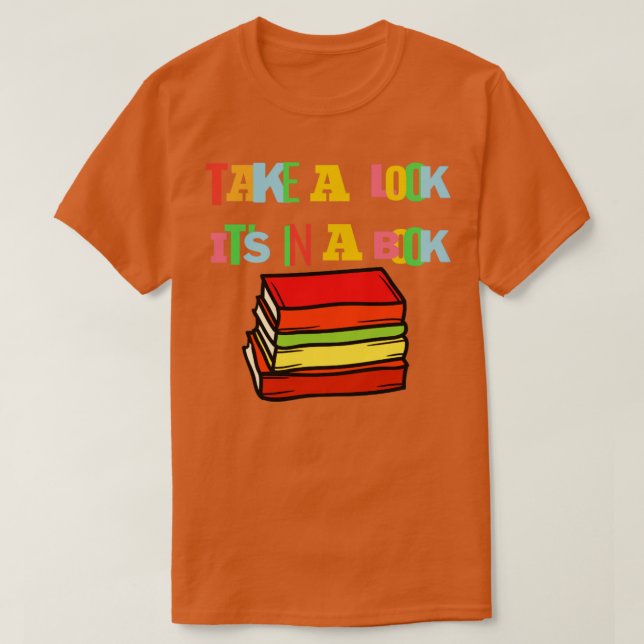 T-shirt Regardez son livre (Design devant)