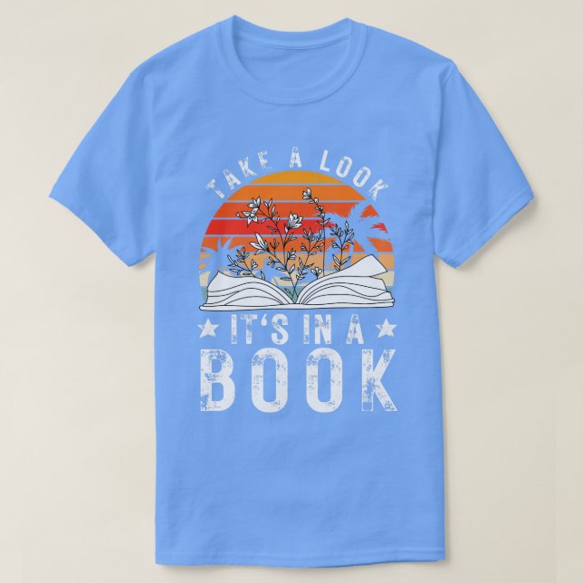 T-shirt Regardez son livre dans un livre 15 (Design devant)