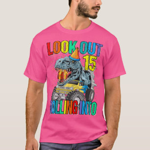 T-shirt Regardez Sortir Rouler Dans 15 Monster Truck Dinos
