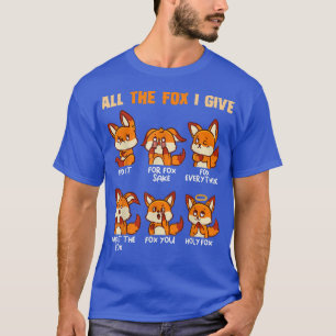 T-shirt Regardez Tous Les Fo Que Je Donne Drôle Red Foes P