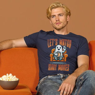 T-shirt Regardons les films d’horreur Ghost Halloween Shir