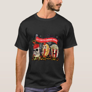 T-shirt Regardons les films d'horreur Halloween Fun Ghost