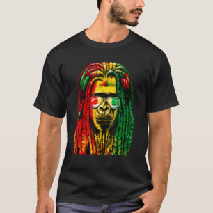 T-shirt Reggae Cool Gorilla Dreadlocks