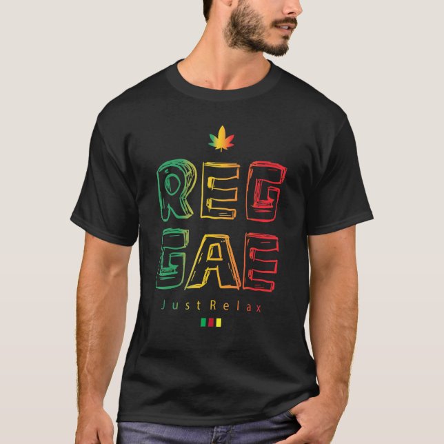T-shirt Reggae Juste Relax (Devant)