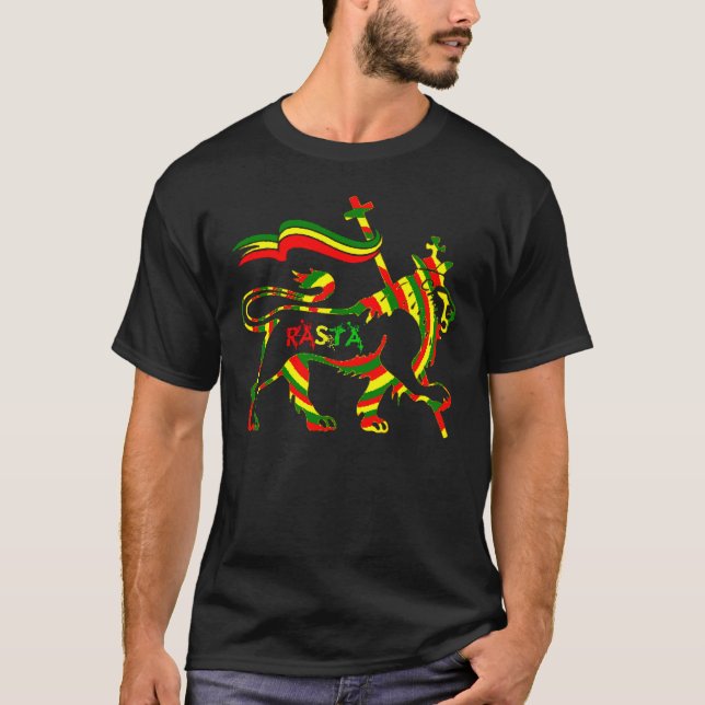 T-shirt Reggae Lyon de Cori Reith Rasta (Devant)