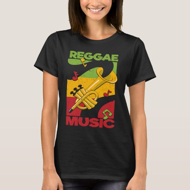 T-shirt Reggae Music Rastafari Rasta Jamaica Reggae (Devant)