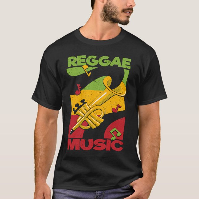 T-shirt Reggae Music Rastafari Rasta Jamaica Reggae (Devant)