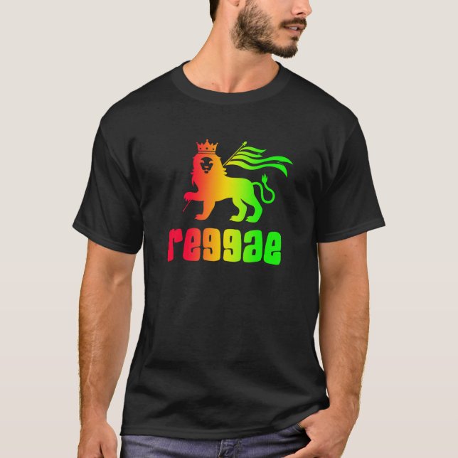 T-shirt Reggae Rasta Lion (Devant)