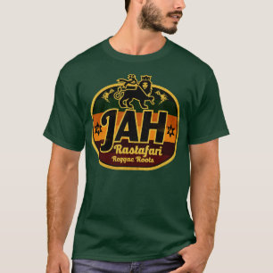 T-shirt Reggae Roots Rasta Étiquette