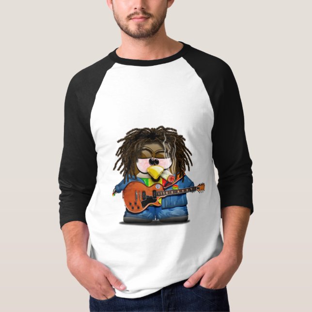 T-shirt Reggae Tux de balancier de Rasta (Devant)