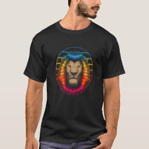 T-shirt Reggae Vintage Jamaïque Rastafari Lion