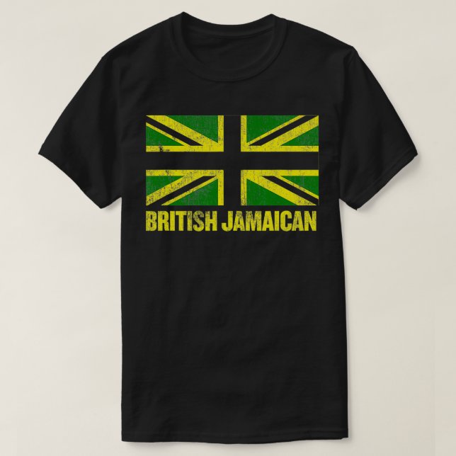 T-shirt Reggae Yardie Vêtements British Jamaican Union Jac (Design devant)
