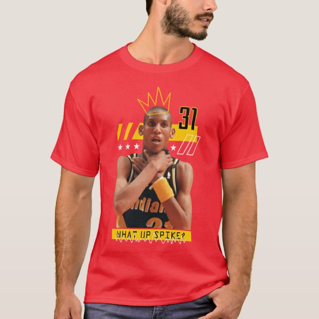 T-shirt Reggie Miller étouffer basket-ball (Devant)