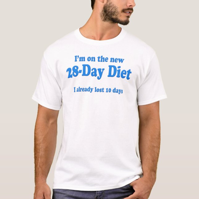 T-shirt Régime alimentaire de 28 jours (Devant)
