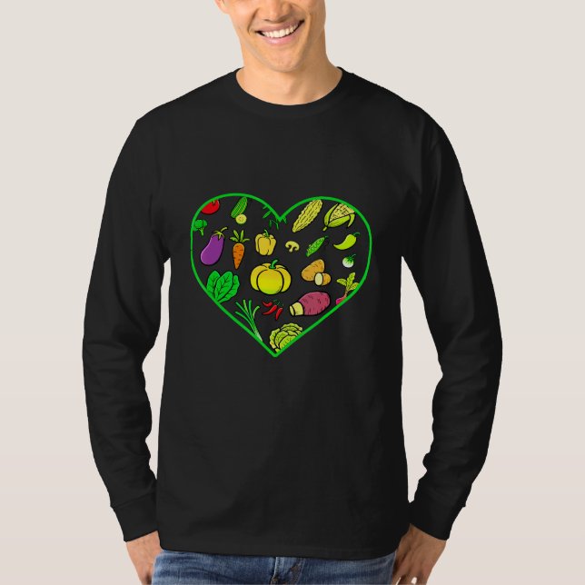 T-shirt Régime cardiaque végétarien Vegan No Meat Plante B (Devant)