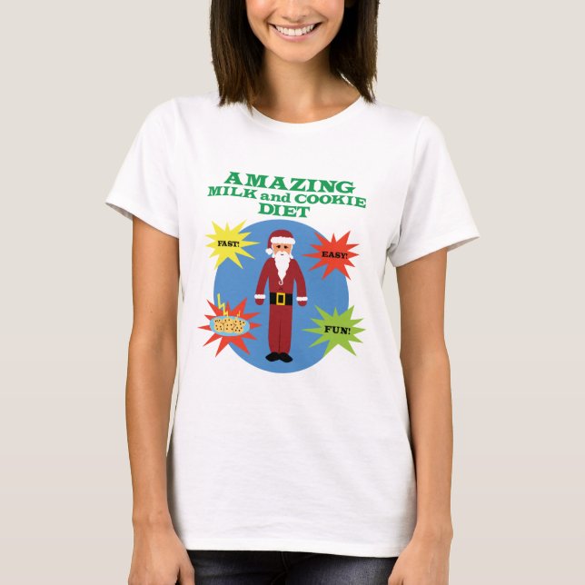 T-shirt Régime de biscuit de Père Noël (Devant)