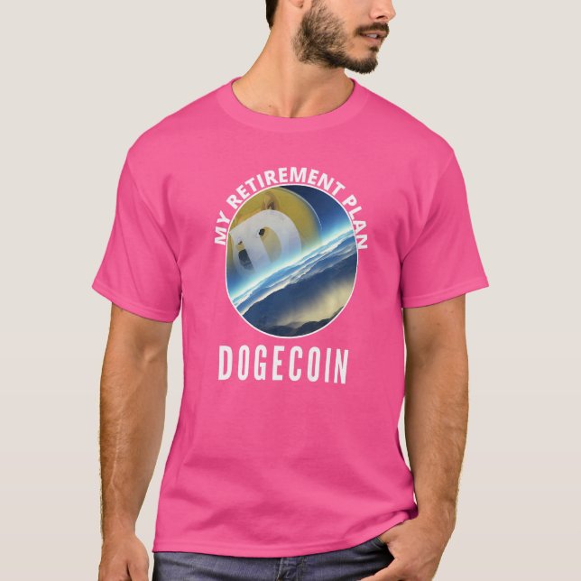 T-shirt Régime De Retraite Dogecoin Doge Au Doge Amusant L (Devant)