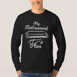 T-shirt Régime De Retraite Harmonica Pour Harpist French H