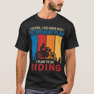 T-shirt Régime de retraite Je prévois d'aller à équitation