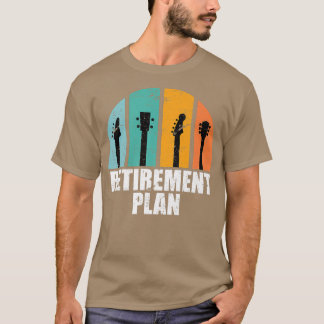 T-shirt Régime de retraite musicien électrique Guitare aco
