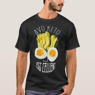 T-shirt Régime perte de poids drôle Keto régime Avo Keto E
