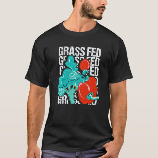 T-shirt Régime Végétalien Alimenté à l'Herbe Puissance