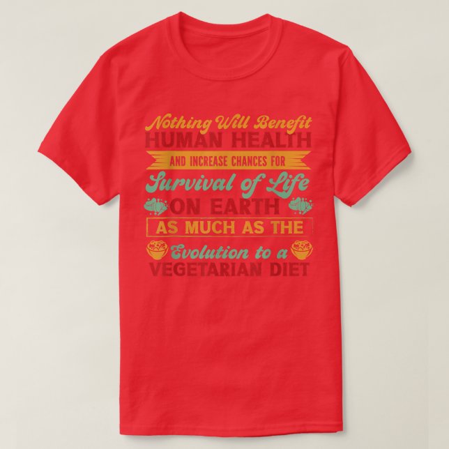 T-shirt Régime végétarien 1820 (Design devant)