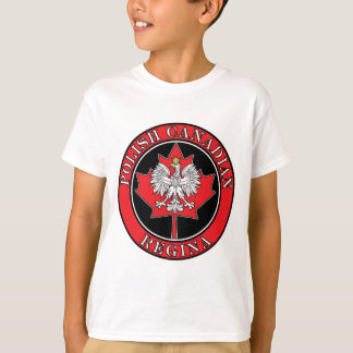 T-shirt Regina Feuille canadienne polonaise ronde