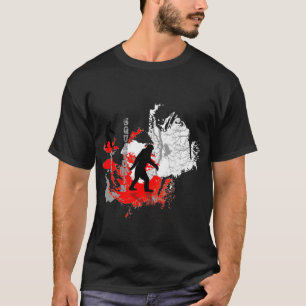 T-shirt Région boisée allée de logo* de *black de