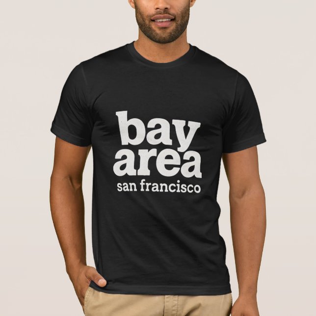 T-shirt région de la baie de San Francisco  (Devant)
