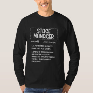 T-shirt Régisseur Définition Directeur de théâtre Broadway