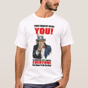 T-shirt Registre au vote, 2008