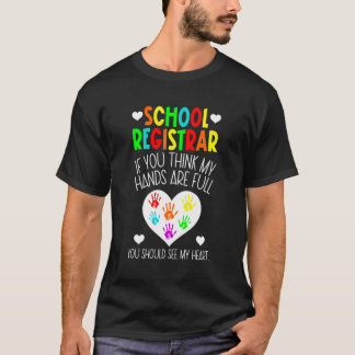 T-shirt Registre de l'école Mon registre du coeur Registre