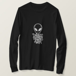 T-shirt Réglage par défaut Alien (Style 2 Noir)