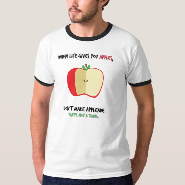 T-shirt Règle 1 : Pommes (Devant)