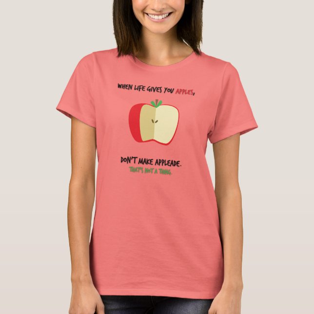 T-shirt Règle 1 : Pommes (Devant)