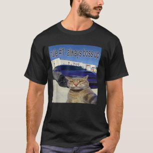 T-shirt Règle 1 Toujours Devenir Patron Chat Drôle Spécifi