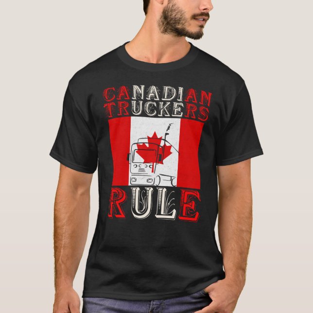T-shirt Règle canadienne du camionnage (Devant)