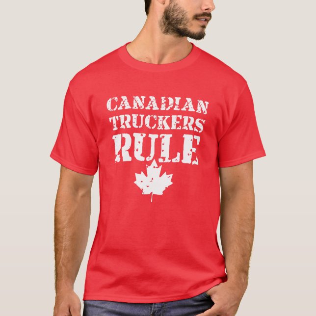 T-shirt Règle canadienne du camionnage (Devant)