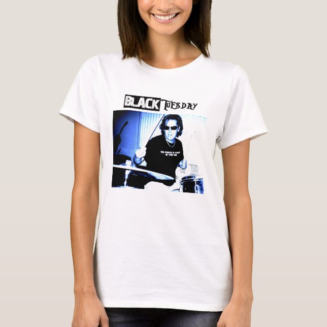 T-shirt Règle de batteurs de mardi noir "! ! ! ! " (Devant)