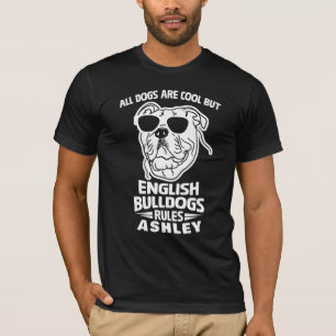 T-shirt Règle de Bulldog Anglais Cool Chien