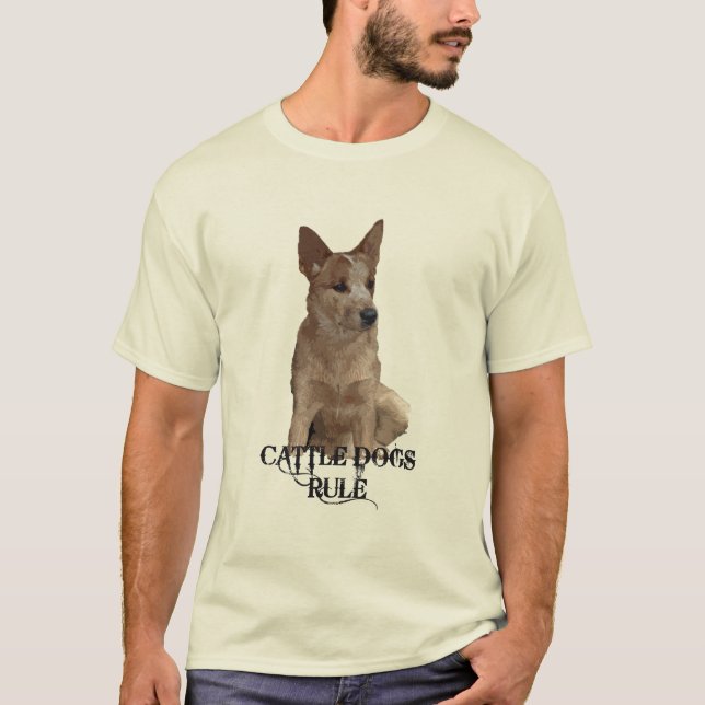 T-shirt Règle de chiens de bétail (Devant)