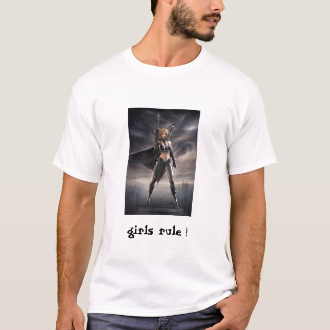 T-shirt règle de filles ! (Devant)
