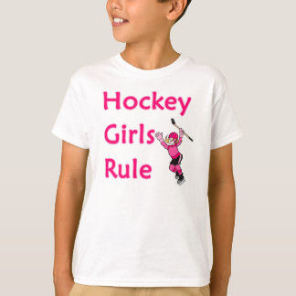 T-shirt Règle de filles d'hockey
