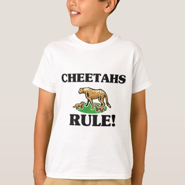 T-shirt Règle de GUÉPARDS ! (Devant)