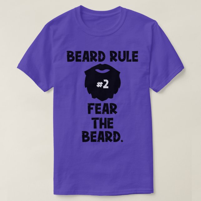 T-shirt Règle de la barbe 2 Peur de la barbe1 (Design devant)