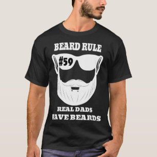 T-shirt Règle de la barbe 59 Les vrais papas ont des hards