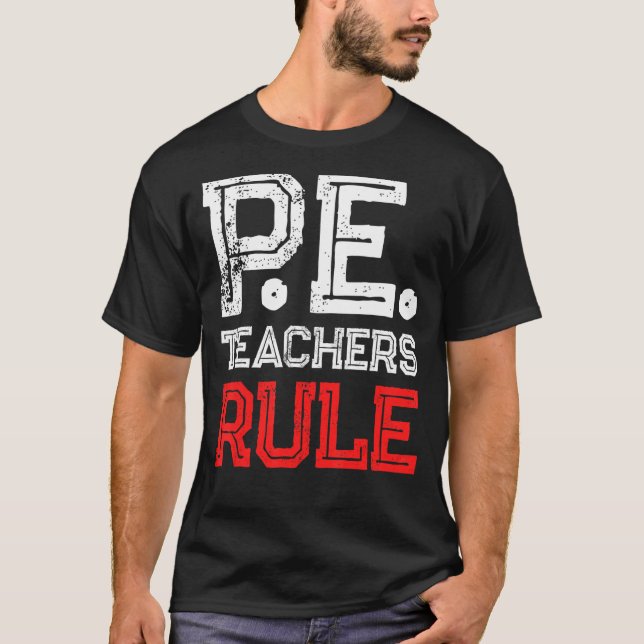 T-shirt Règle de l'enseignant en éducation physique (Devant)