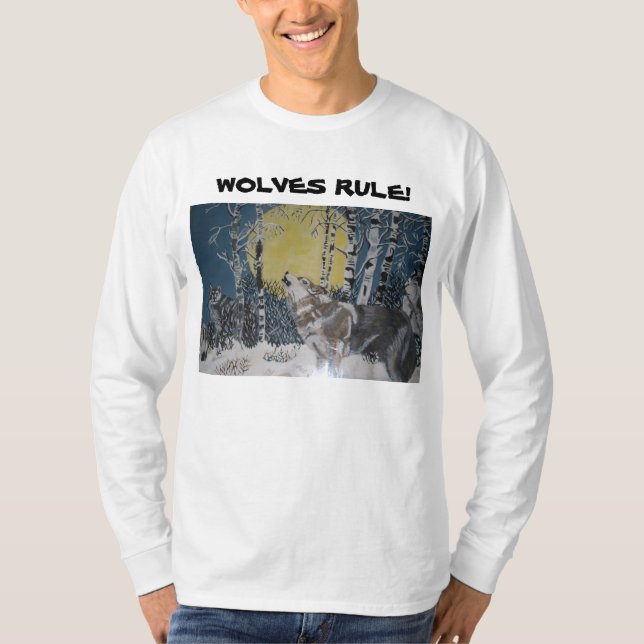 T-SHIRT RÈGLE DE LOUPS ! CHEMISE (Devant)
